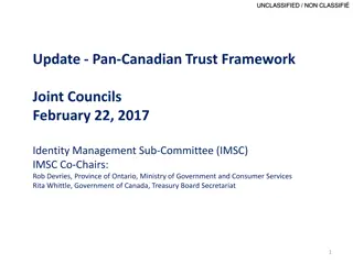 Pan-Canadian Trust Framework Update