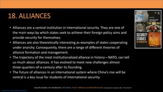 Alliance Formation and Management in International Security