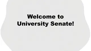 University Senate - Vision, Role, and Responsibilities