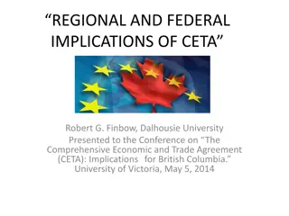 Implications of CETA on Regional and Federal Levels