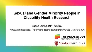 Sexual and Gender Minority People in Disability Health Research