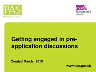 Benefits of Engaging in Pre-Application Discussions