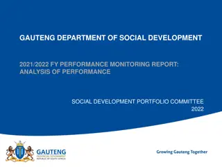GAUTENG DEPARTMENT OF SOCIAL DEVELOPMENT