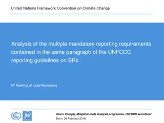 Analysis of Mandatory Reporting Requirements in UNFCCC Guidelines