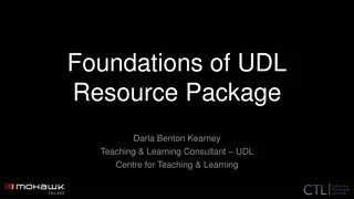 Foundations of UDL Resource Package Overview