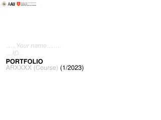 Project Portfolio Showcase for ARxxxx Course - 1/2023