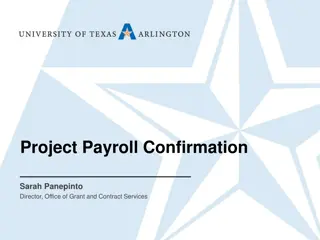 Project Payroll Confirmation for Compliance with 2CFR Part 200