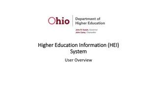 Overview of New Higher Education Information System