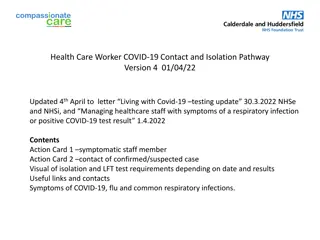 Health Care Worker COVID-19 Contact and Isolation Pathway