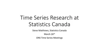 Time Series Research at Statistics Canada