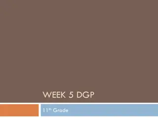 Analyzing DGP for 11th Grade