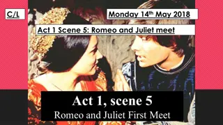 Act 1 Scene 5: Romeo and Juliet meet