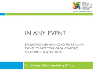 Maximizing Fundraising Events for Strategic Revenue Goals