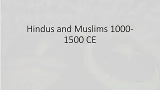 Hindus and Muslims 1000-1500 CE