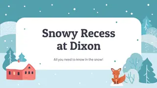 Snowy Recess at Dixon - All You Need to Know in the Snow!