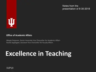 Excellence in Teaching
