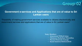 Enhancing Sri Lanka's Government Services Electronically