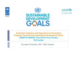Progress Towards Sustainable Development Goals in Sri Lanka
