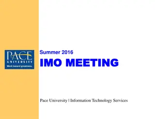 IMO MEETING IMO MEETING