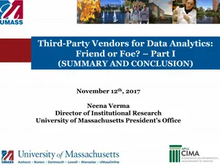 Third-Party Vendors for Data Analytics: Friend or Foe? Lessons Learned