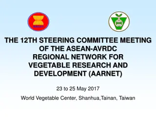AARNET Steering Committee Meeting - Strategic Plan of Action Review