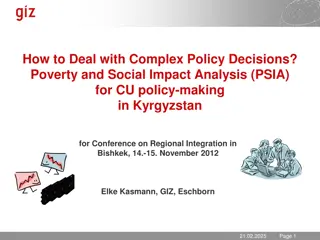Policy Decisions on Poverty and Social Impact in Kyrgyzstan