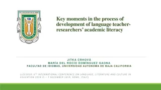Academic Literacy Development among Language Teacher-Researchers
