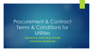 Utility Procurement & Contract Terms for Little Rock Wastewater