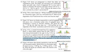 Solving Problems in Mechanics and Forces