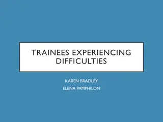 Supporting Trainees Experiencing Difficulties - Identification and Strategies