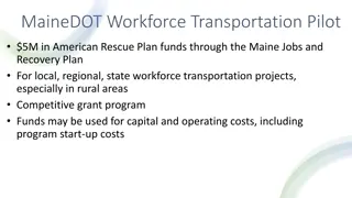 MaineDOT Workforce Transportation Pilot: $5M Grant for Rural Workforce Projects
