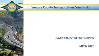Ventura County Transportation Commission Unmet Transit Needs Findings