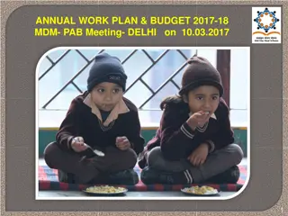 ANNUAL WORK PLAN & BUDGET 2017-18