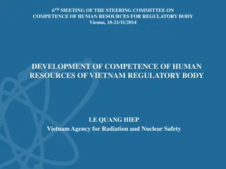 DEVELOPMENT OF COMPETENCE OF HUMAN  RESOURCES OF VIETNAM REGULATORY BODY
