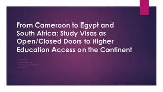 Study Visas as Gateways to Higher Education Access in Africa