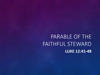 Parable of the Faithful Steward in Luke 12:41-48