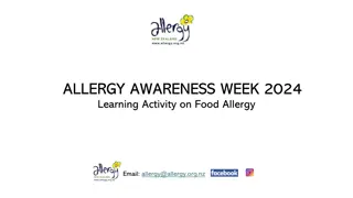 Food Allergy Learning Activity 2024