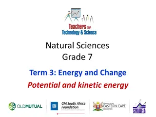 Grade 7 Energy and Change: Potential and Kinetic Energy