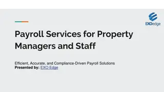 Payroll Services for Property Managers and Staff