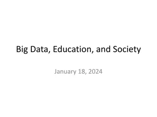Big Data, Education, and Society - Course Introduction