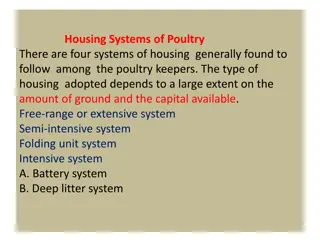 Housing Systems of Poultry