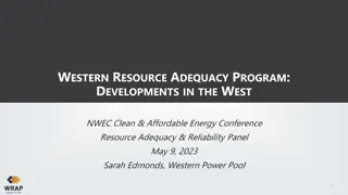 Developments in the Western Resource Adequacy Program
