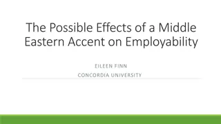 Impact of Middle Eastern Accent on Employability