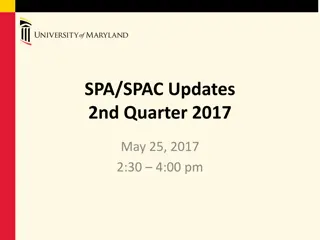 SPA/SPAC Updates 2nd Quarter 2017