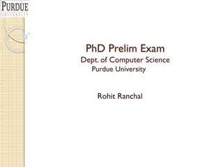 PhD Prelim Exam