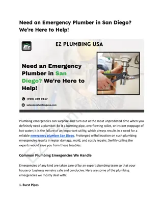 Need an Emergency Plumber in San Diego_ We’re Here to Help!