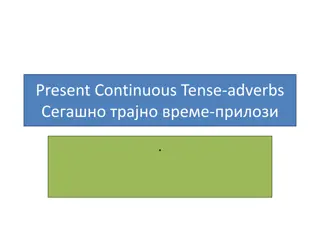 Adverbs in Present Continuous Tense