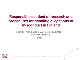 Responsible Conduct of Research in Finland