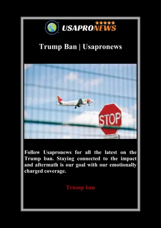 Trump Ban | Usapronews