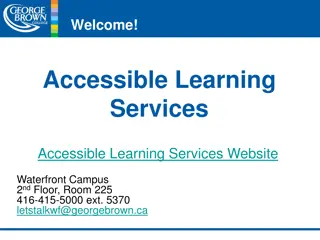 Accessible Learning Services Overview